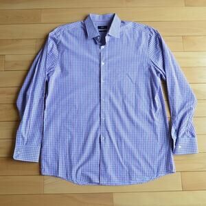 Hugo Boss Button Down Shirt Plaid Size L
